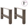 Coffee Table Legs Natural Steel - Durable & Stylish | HipoMarket