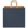 Paper Bags 250 pcs with Handles Blue - Durable & Eco-Friendly