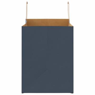 Paper Bags 250 pcs with Handles Blue - Durable & Eco-Friendly