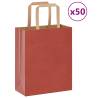  Paper Bags 50 pcs with Handles Red 18x8x22 cm Colour red Size 18 x 8 x 22 cm Quantity in Package 50 