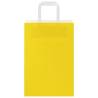 250 Yellow Paper Bags with Handles - 21x11x31 cm | Hipo Market