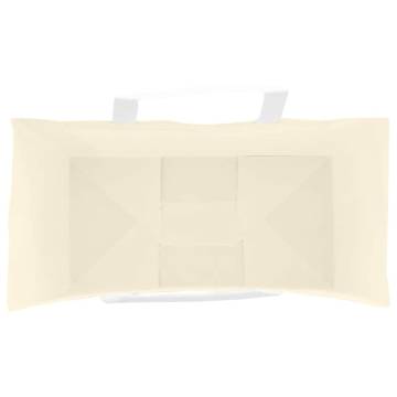 250 Yellow Paper Bags with Handles - 21x11x31 cm | Hipo Market