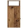 Stylish Bedside Cabinet with Drawer - Old Wood 25x31x66 cm