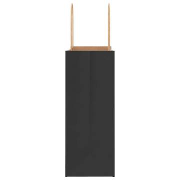 250 Black Paper Bags with Handles - Eco-friendly & Durable