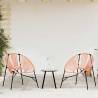  Garden Chair Set 3 pcs Black and Orange Poly Rattan Colour black and orange Quantity in Package 1 