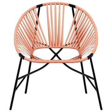 Garden Chair Set 3 pcs Black & Orange | Hipomarket