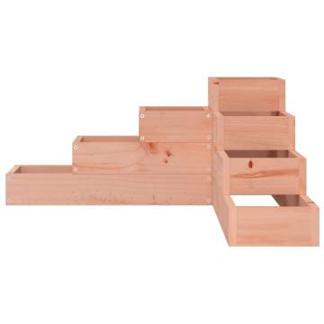 4-Tier Garden Planter | Solid Douglas Wood | 80.5x79x36 cm