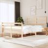 Solid Wood Pine Bed Frame 120x190 cm Small Double - Hipo Market