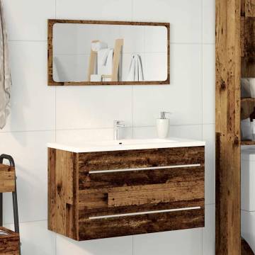 Bathroom Sink Cabinet Old Wood - Stylish & Durable | Hipomarket