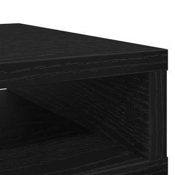 Monitor Stand Black Oak - Stylish & Durable Workspace Solution