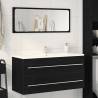  Bathroom Sink Cabinet Black Oak 100x38.5x48 cm Engineered Wood Colour black oak Size 100 x 38.5 x 48 cm Number of 1 Number of Pieces 