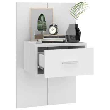 Wall-Mounted Bedside Cabinets - 2 Pcs White | Hipomarket UK