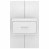 Wall-Mounted Bedside Cabinets - 2 Pcs White | Hipomarket UK