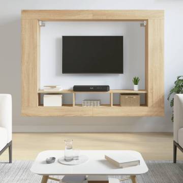 Stylish Sonoma Oak TV Cabinet - 152x22x113 cm | Hipomarket