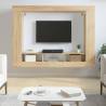 TV Cabinet Sonoma Oak 152x22x113 cm Engineered Wood Colour sonoma oak Quantity in Package 1 