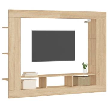 Stylish Sonoma Oak TV Cabinet - 152x22x113 cm | Hipomarket