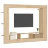 Stylish Sonoma Oak TV Cabinet - 152x22x113 cm | Hipomarket