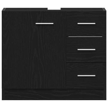 Stylish Sink Cabinet in Black Oak - 63x30x54 cm | HiPo Market