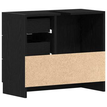 Stylish Sink Cabinet in Black Oak - 63x30x54 cm | HiPo Market