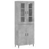 Highboard Concrete Grey 69.5x34x180 cm - Stylish Storage Solution