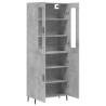 Highboard Concrete Grey 69.5x34x180 cm - Stylish Storage Solution