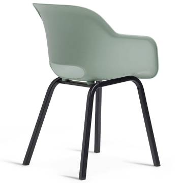 Keter Noa Garden Chairs with Metal Legs - Vintage Green (2 pcs)