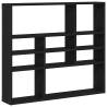 Black Oak Wall Shelf - 90x16x78 cm | Durable & Stylish Storage