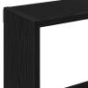 Black Oak Wall Shelf - 90x16x78 cm | Durable & Stylish Storage