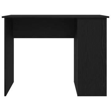 Stylish Black Oak Desk - 100x55 cm Engineered Wood