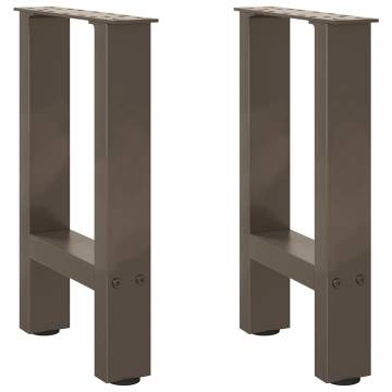 Coffee Table Legs Natural Steel - 2 pcs 28x(42-43) cm