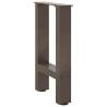 Coffee Table Legs Natural Steel - 2 pcs 28x(42-43) cm