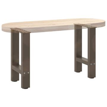 Coffee Table Legs Natural Steel - 2 pcs 28x(42-43) cm