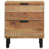 Elegant Solid Wood Acacia Bedside Cabinet - 40x33x46 cm