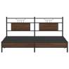 Brown Oak Bed Frame Without Mattress | 183x203 cm | Hipomarket