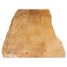 Live Edge Solid Wood Mango Table Top 180x40x2.5 cm