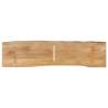 Live Edge Solid Wood Mango Table Top 180x40x2.5 cm