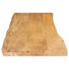 Solid Mango Wood Live Edge Table Top - 140x40x2.5 cm