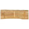 Solid Mango Wood Live Edge Table Top - 140x40x2.5 cm