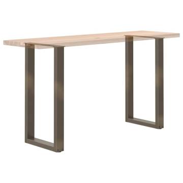 U-Shaped Coffee Table Legs - Natural Steel 50x(90-91) cm | HiPoMarket