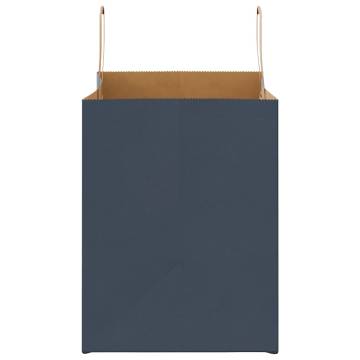 Paper Bags 50 pcs with Handles Blue - Eco-Friendly & Durable