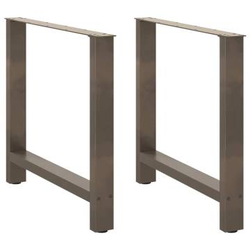 Natural Steel Coffee Table Legs - Durable & Stylish Design