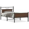 Stylish Brown Oak Bed Frame 100x190 cm - Hipomarket UK