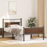 Stylish Brown Oak Bed Frame 100x190 cm - Hipomarket UK