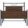 Stylish Brown Oak Bed Frame 100x190 cm - Hipomarket UK