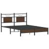 Brown Oak King Size Bed Frame 150x200 cm - Durable & Stylish