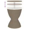 3-in-1 Ice Cooler Table - Light Brown Polypropylene | HipoMarket