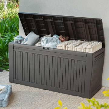 Keter Comfy 270L Anthracite Outdoor Storage Box | Hipomarket