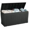 Keter Comfy 270L Anthracite Outdoor Storage Box | Hipomarket