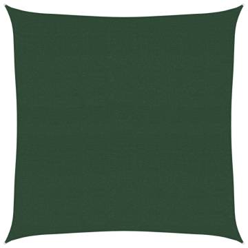 Sunshade Sail 160 gm² Dark Green 7x7 m - HDPE Outdoor Shade