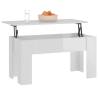 High Gloss White Coffee Table - Versatile Lift-Top Design